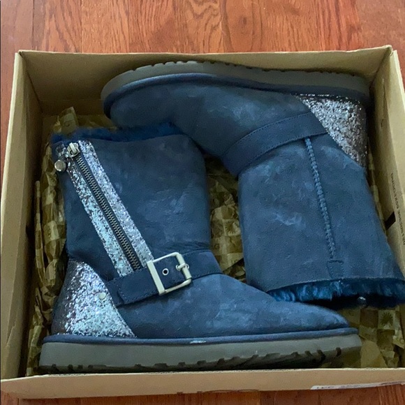 blue glitter uggs